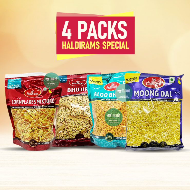 Haldirams Snacks - 200g X 4 Pack Special Assorted Snack #57211 ...